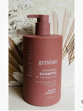 genësis Repairing Shampoo for Damaged Hair - Rose Brown